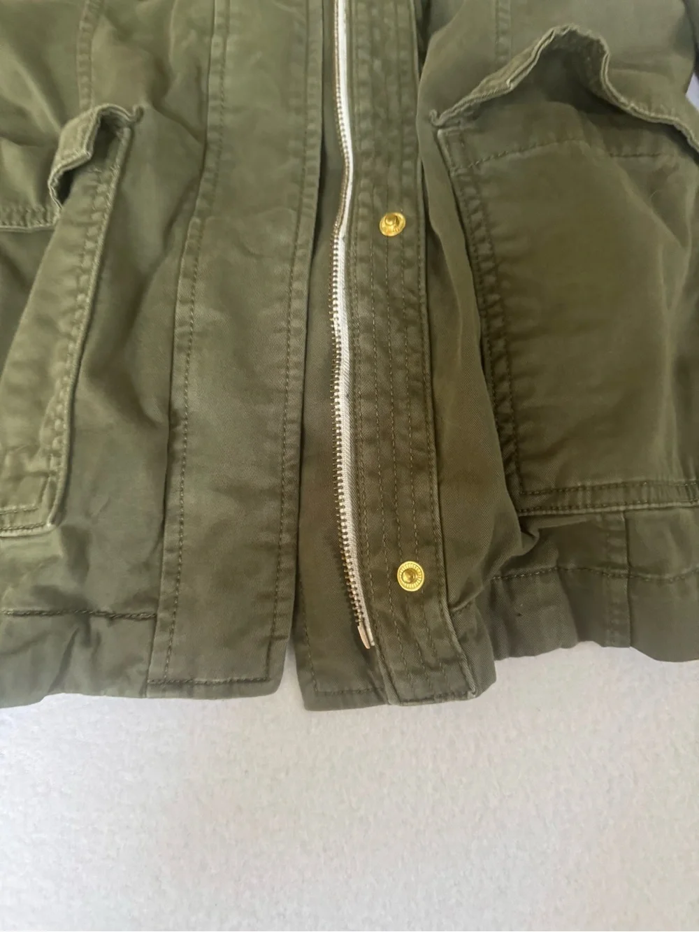 Banana Republic Olive Green Utility Bomber Jacket